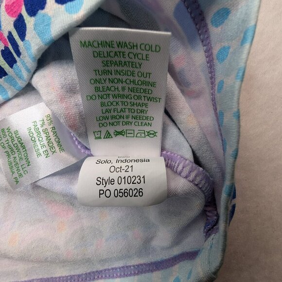 Lilly Pulitzer Women' Sophiletta Womens T-Shirt Short Sleeve Dress Small  Purple - Picture 12 of 14